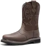 NORTIV 8 Steel Toe Cowboy Boots for