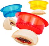 HiYZ Sandwich Cutter and Sealer, Pack of 5 Sandwich Maker for Kids, Bread Sandwich Decruster Pancake Maker DIY Cookie Cutter for Boys and Girls Lunch Lunchbox and Bento Box(Red)