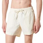 Champion Men's Eco Future Pacific Sand Recycled Nylon Bermuda Swim Trunks, Avorio, XL