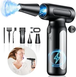 Compressed-Air-Duster-Mini-Blower- Turbo Fan- 300000RPM Electric Duster- Keyboard Cleaning kit- No Canned- Replace Compressed air can- Jet Dry Blower- Car Dryer air Blower- Pc dusters for Cleaning