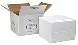 Polar Tech XM15C Thermo Chill Expand-em Series Insulated Carton with Foam Shipper, 10-5/8" Length x 6-1/2" Width x 5" Depth (Case of 4)