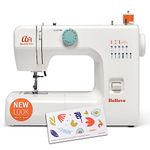 The Believe Beginner Sewing Machine by American Home Makes Sewing for Beginners Easy on Portable Small Sewing Machine with 12 Built-In Stitches, Automatic Stitch Control Plus Fun Decals, AH600