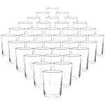 Comrzor Set of 36 Clear Tealight Candle Holders, Glass Votive Candle Holders Bulk, Floating Candle Holder for Table Centerpieces, Wedding Propose Party Home Decor