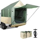 KIKILIVE Truck Bed Tent 5.5ft-8ft Inflatable with Vestibule, Blow Up Car Tent Dual-use Truck Box Tent for 2 Person, with Pump 2 Mins Fast Setup, PU 3000mm Waterproof, Double Layer Mesh Door & Window
