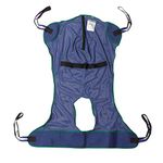 Full Body Patient Lift Sling With Commode Cutout Option Large With Commode Opening