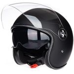 Open Face Motorcycle Helmet DOT Approved Half Casco Fit Men Women ATV Moped Scooter (Medium, Matte Black)