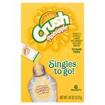 Lot of 6 (6-ct.) Box ~Crush Pineapple~ Singles to Go! Sugar Free Drink Mix.