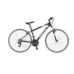 Coyote URBAN Gents's Hybrid Bike With 700C Wheels 20-Inch Frame, 18-Speed Shimano Gearing & Shimano EZ Fire Shifters,V-Brake, BLACK Colour