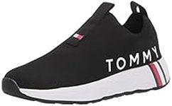 Tommy Hilfiger Women's Aliah Sneaker, Black, 8.5