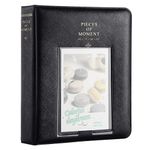 CAIUL Plastic Photo Album (2.5 x 0.3 x 2.5 cm, Black)