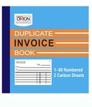 Orion Stationery Duplicate Invoice Book for Shops Homes, Schools and Offices (80 Ruled Sheet + 80 Plain Sheet) (4 x 5 inch)