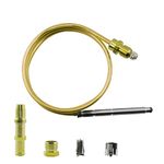 MENSI Robertshaw Thermostat Control Pilot Burner Assembly Replacement 1980-024 & 1980-036 Snap Fit Universal Thermocouple (24")