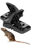 XXL Rat Traps - 2 Pack Large Heavy Duty Reusable, Rodent Vermin solution, UK Seller, by Mamax