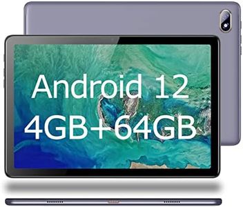 TPSPAD Tablette Tactile 10.1 Pouces Android 12, 4Go RAM 64Go ROM(128 Go Extensible),HD 1920×1200 IPS,1.6Ghz 2.4G WiFi,Bluetooth 4.2,Type-C,Caméra 2MP + 5MP,5000mAh