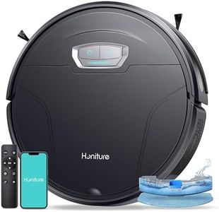 HONITURE Saugroboter mit Wischfunktion,G20 Pro Staubsauger Roboter mit 4500Pa Starke Saugkraft,7,6 cm Roboterstaubsauger mit APP Steuerung 180 Min Laufzeit,Ideal für Tierhaare,Teppiche und Hartböden