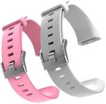 ENGERWALL Watch Band ONLY for Fitness Tracker S5, Replacement Bands Fit for Runmefit S5 Fitness Tracker Smart Watch (Pink + Gray)