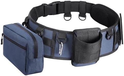PELLOR Fishing Belt Rod Holder Adjustable Fishing Fighting Waist Belt with Detachable Tackle Bag, Multi-Hook Design, Professional Fishermen Tackle, Ideal Father's Day Gift