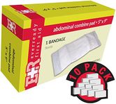 Ever Ready First Aid Abdominal Combine Pad, 5" x 9", in Kit Unit Box, 10 Count