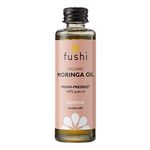 Fushi Moringa Seed Oil, Virgin & Fresh-Pressed, Best for Dry Skin, Redness, Fine Lines, Moisturising, Antibacterial, Antioxidant, Nourishing & Anti-ageing, Ethical, Vegan & Made in The UK, 50 ml