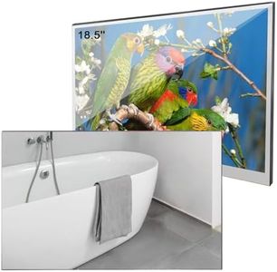 elecsung 18.5 inch Smart Mirror TV for Bathroom,Waterproof TV ATSC Tunner Android 11.0 for Hotel/Kitchen,Built-in Speakers,Wi-fi and Bluetooth,M185,Model 2024