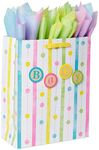 American Greetings Large Bag, Dot and Stripe (1 Bag, 8-Sheets)