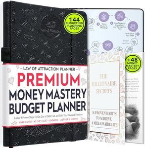 Budget Planner and Monthly Bill Organizer - Finance Planner, 12-Month Journey to Financial Freedom | Bill Payment Tracker Monthly Organizer, Money Saving & Expense Tracker | Undated Budgeting Journal