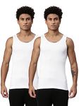 Levi's Men's Style #013 Rib Regular Fit Solid Vest (#013-VEST-WHT- White P2_XL)