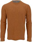 The American Outdoorsman Long-Sleeve Crew Neck Thermal Waffle Knit Shirt for Men (Copper Heather, XL)