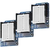 AZDelivery Prototyping Prototype Shield Mini Breadboard 5V 1A 2.54mm SYB-170 compatible with Arduino Including E-Book! (Pack of 3)