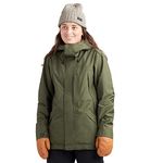 Dakine Womens Barrier Gore-Tex 2-Layer Ski/Snowboard Winter Jacket, Peat Green, Small