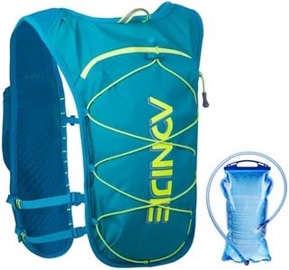 TRIWONDER Hydration Pack Hiking Backpack Water Bag Running Vest Hydro Daypack for Outdoor Cycling Festival Raves Climbing (Blue - with 1.5L Water Bladder)