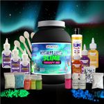 SMARTEEZ Northern Lights Slime Therapy JAR | Glow in The Dark Slime KIT | Slime Making KIT | 25+ Slime BATCHES | Glow in Dark Slime | NEON Slime | Non Toxic | Safe | Kid Friendly | Jelly Putty Toys