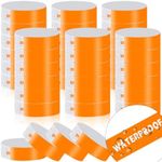 600 Count Orange Paper Wristbands f