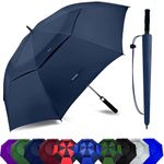 Baraida Golf Umbrella Large 62/68/72 Inch, Extra Large Oversize Double Canopy Vented Windproof Waterproof Umbrella, Automatic Open Golf Umbrella for Men and Women and Family.