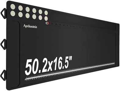 Aprikostein Gun Cleaning Mat Large Rifle Pistol Magnetic 50.2" x 16.5" Gunsmith Pad for All Guns Non-Slip Rubber Repair Workbench Mat (Black)