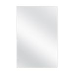 MCS Frameless Wall Mirror with Polished Edge, 24x36 inch, Silver