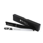 G.Liane Crystal Glass Nail File Professional Double Sided Etched Crystal Nail Files Set for Nail Art & Nail Care Alternative to Metal Nail Files Emery Boards & Buffer (Rose Black)