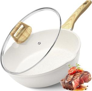 GiPP Poêle Sauteuse 28 cm avec couvercle - Bord haut - Revêtement en granit antiadhésif - 4,5 L - Sans PFOS/PFOA - Cuisson saine - Wok induction - Pour tous les types de plaques de cuisson