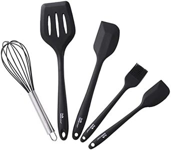 The Better Home Silicon Spatula Set for Non Stick Pans | Heat Resistant, Durable, Flexible Cookware Set | BPA Free & Odourless Non Stick Utensil Set for Cooking (Pack of 5)