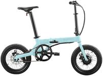 QUALISPORTS Nemo Folding Electric Bike Compact Ebike 250W Front Hub Motor 36V 7Ah Removable Battery Lightweight 16" Single Speed Foldable Bicycle City Commuter