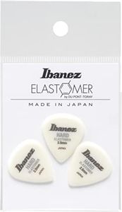 Ibanez BELJ1HD25 Ibanez New Sensory Pick Made with New Material Elastomer, 3 Pieces, Small Teardrop Shape, HARD 0.1 inch (2.5 mm)