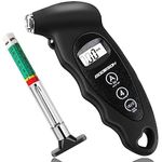 GODESON Digital Tire Pressure Gauge 150 PSI with 4 Settings and Tire Tread Depth Gauge,Tire Pressure Gauge with Backlit LCD, Tire Gauge Suitable for Cars, Trucks, Bicycles, Motorcycles