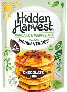 Hidden Harvest Chocolate Pancake & Waffle Mixes: Non-GMO Project Verified, Made with Hidden Veggies You Can't See or Taste, 7g of Protein per Seriving, Just Add Water, Fluffly Pancakes for a Delicious Breakfast (20 oz)