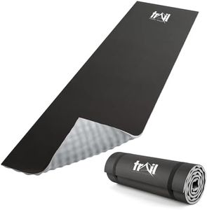 Trail Camping Mat With Comfort Contours 15mm Thick Foam Insulated Roll Pad (Grey)