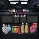 KOLODOGO Car Trunk Organizer, Backseat Hanging Organizer With 8 Large Storage Bag Super Capacity, Waterproof Trunk Storage Bag For Suv Car, Black, Nylon, Automobiles