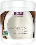 NOW Foods Solutions, Coconut Oil, Naturally Revitalizing for Skin and Hair, Conditioning Moisturizer, 7-Ounce