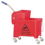 E-Ware Wringer Trolley Red ABS Material Mini Mop 20 Litter.