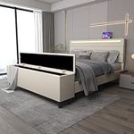 Kallabe Bed Frame Queen with Ottoma