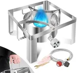 ARC Propane Burner 55,000BTU Stainless Steel Gas Camping Stove for Outdoor Cooking Camping, Turkey Fry, Crawfish Boil, Homebrewing