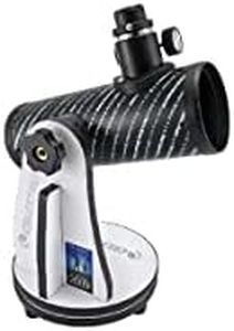 Celestron FirstScope Beginners Astronomy Telescope for Moon, Planets and Stars, 72mm Aperture, Dobsonian-Style Tabletop Mount, Black (21024)